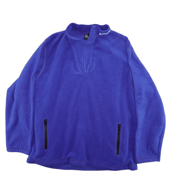 Polo Ralph Lauren Vintage Blue Fleece Pullover – Size M - Picture 1 of 5
